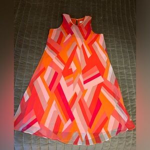 Calvin Klein Kids Dress in Orange and Pink